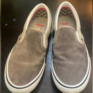 Vans skate pro slip on gray 8.5